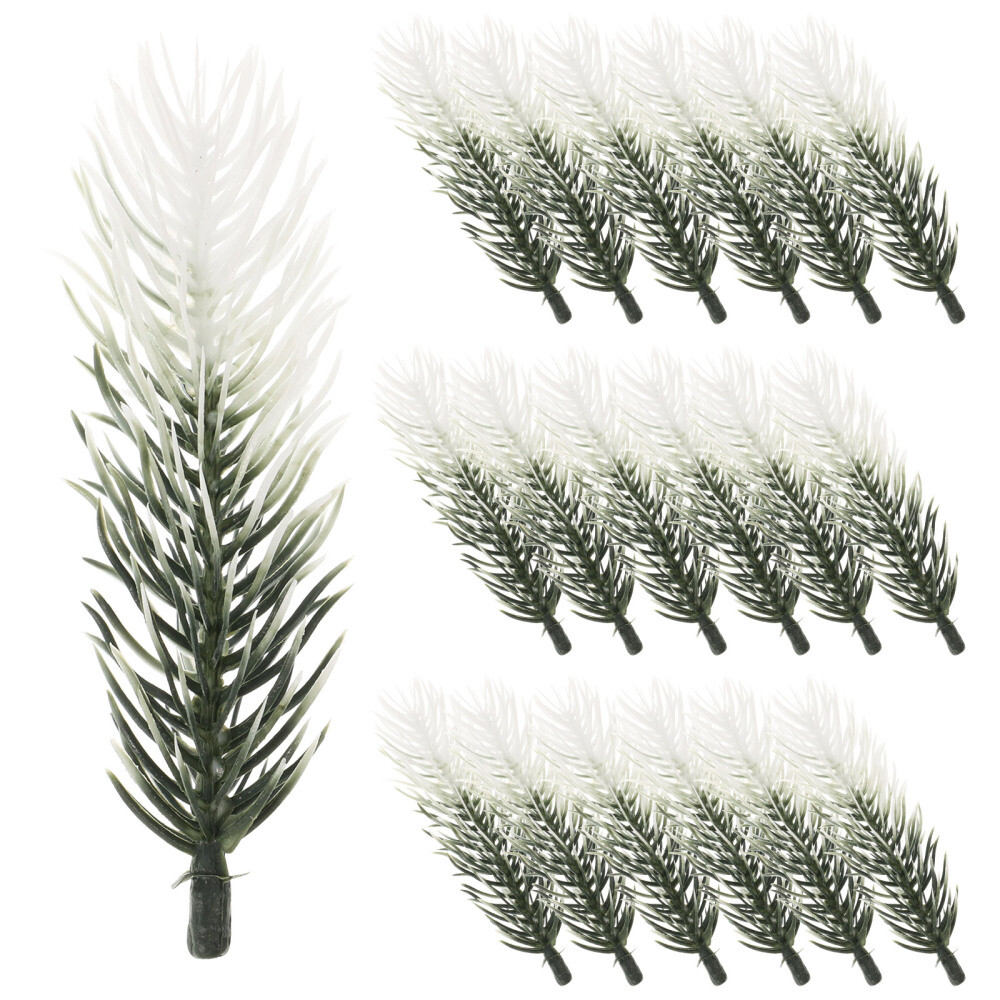 30PCS Artificial Green Pine Needles Branches Small Pine Twigs Stems for Decor