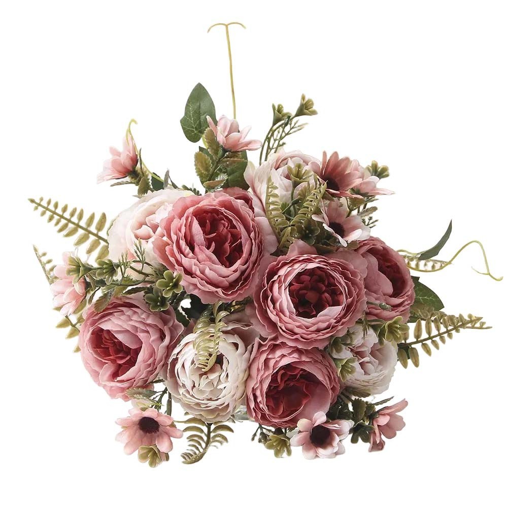 Fake Flower Simulation Bouquet Peony Rose Home Decoration Artificial Bouquet New