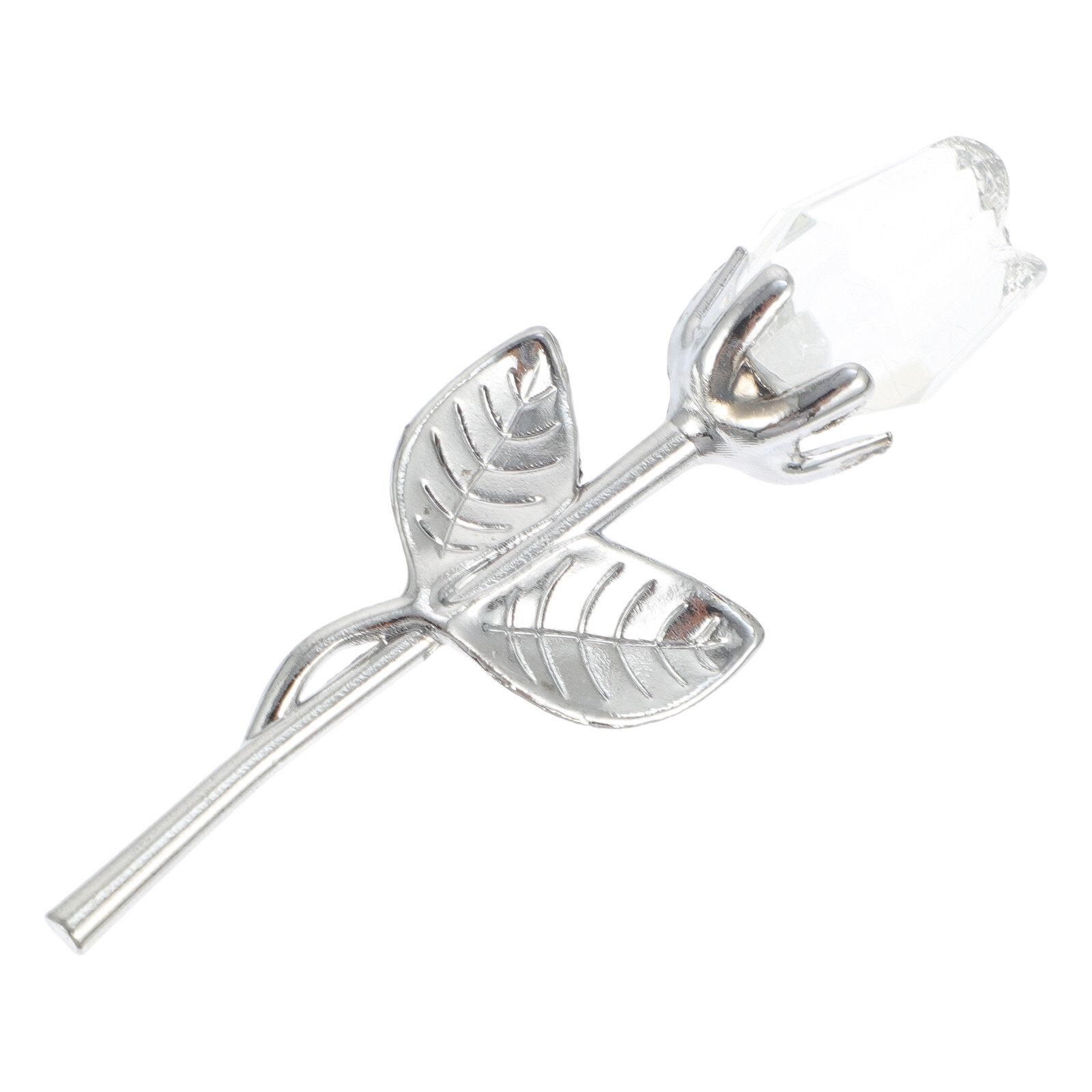 Miniature Rose Figurine Paperweight Figurine Hand Blown Adornment Wedding