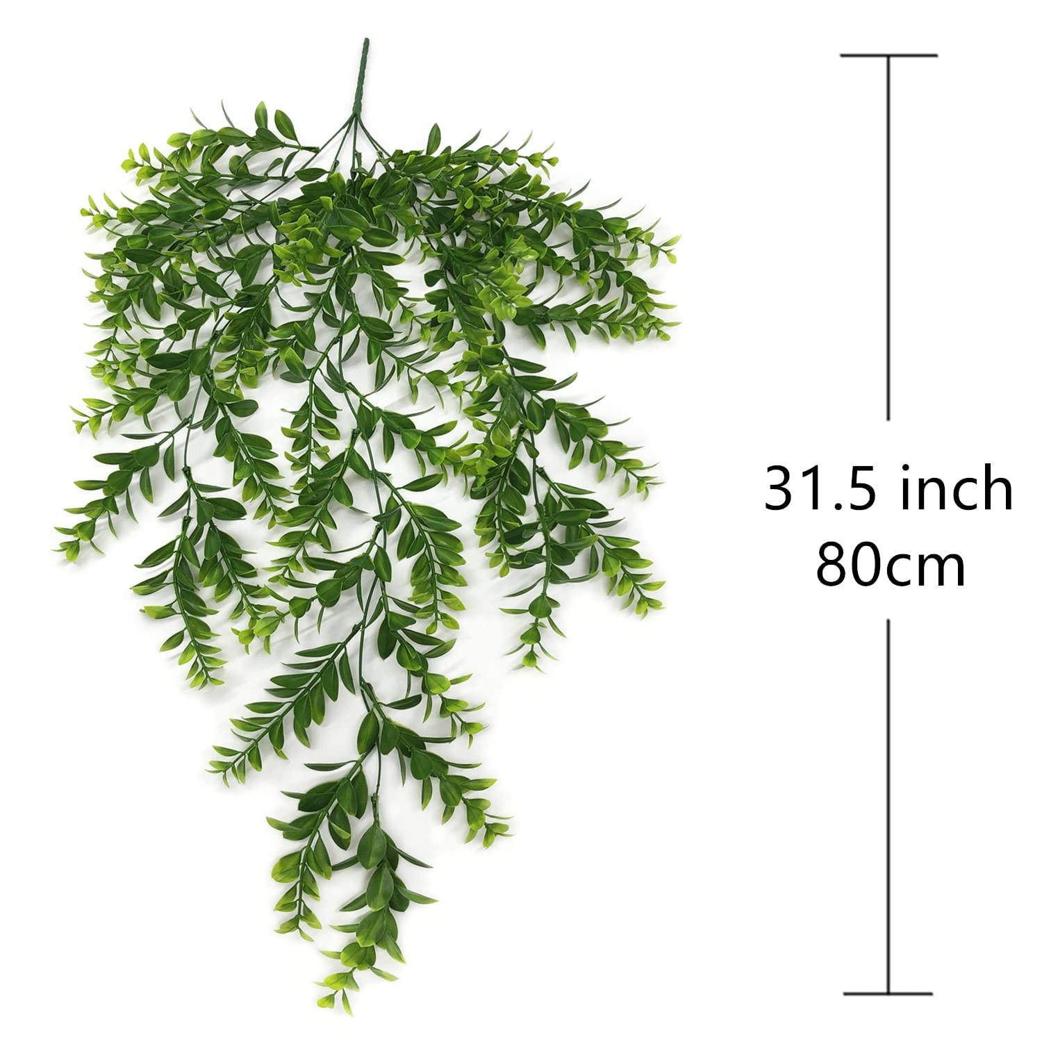 Artificial Vine, Fake Hanging Plants Plastic Leaf Ivy Greenery Christmas Garl…