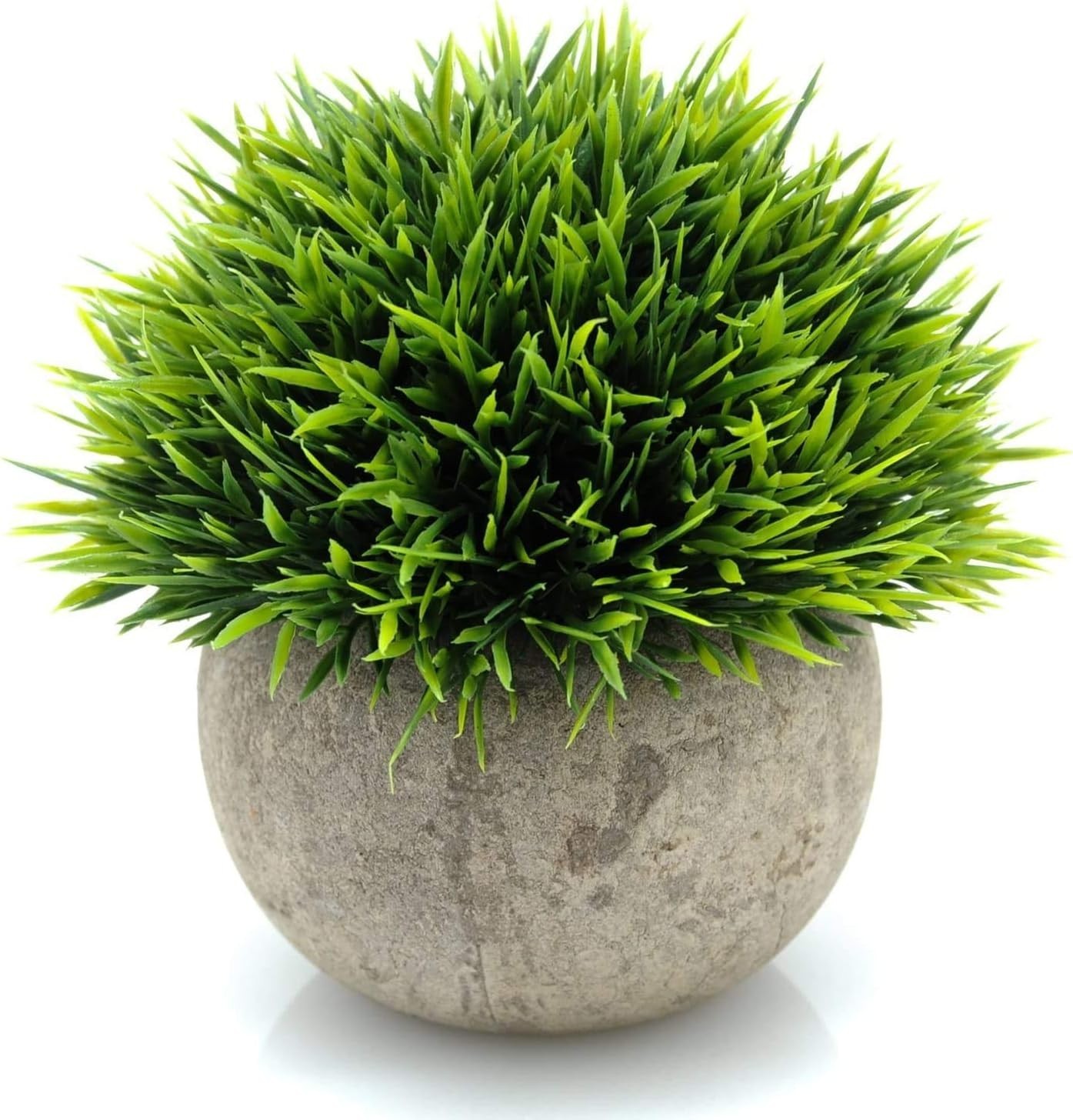 Versatile Indoor Green Faux Plant with White Tips for Home and Office Style