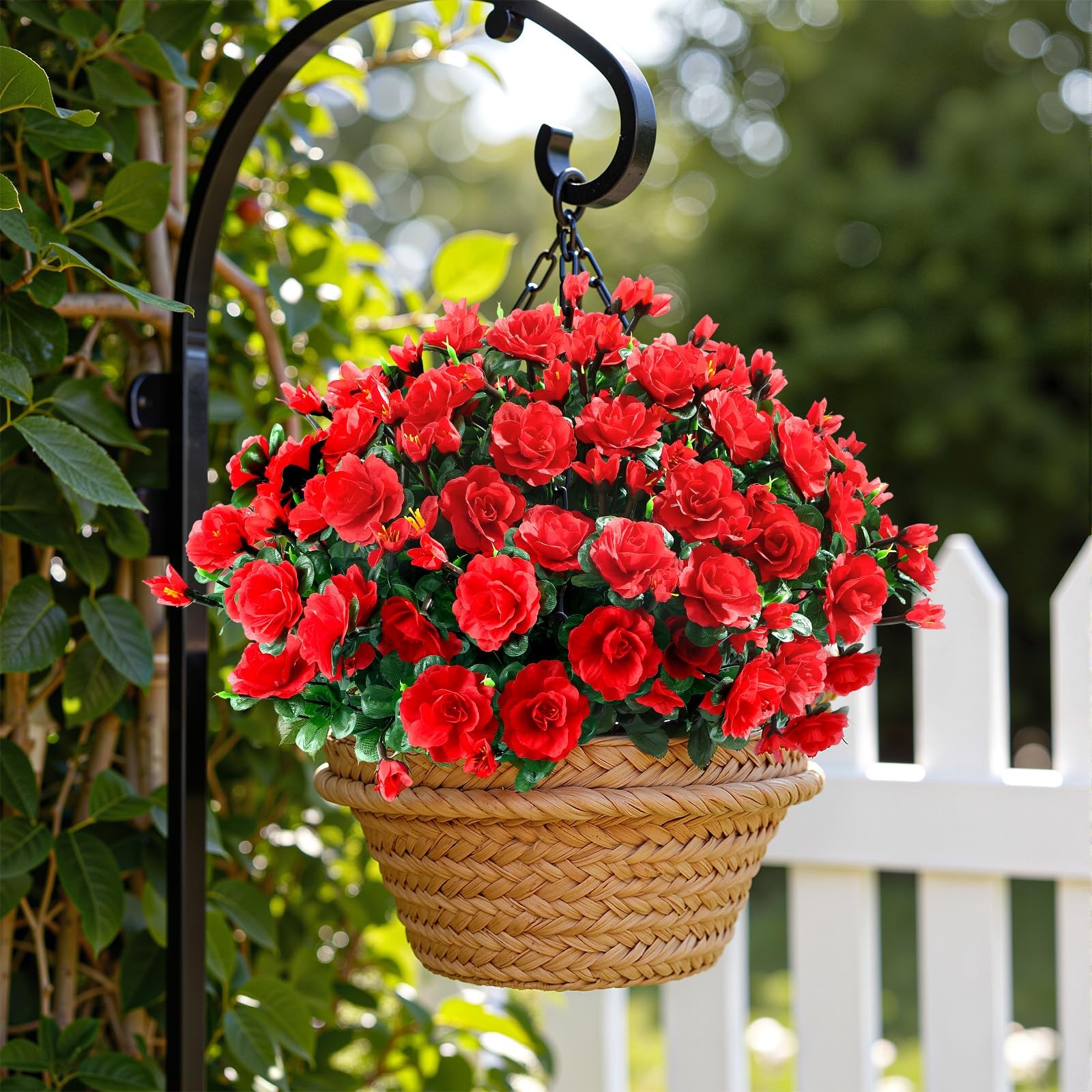 8 Large Bundles Artificial Flowers for Outdoors Spring Decoration, UV Resista…