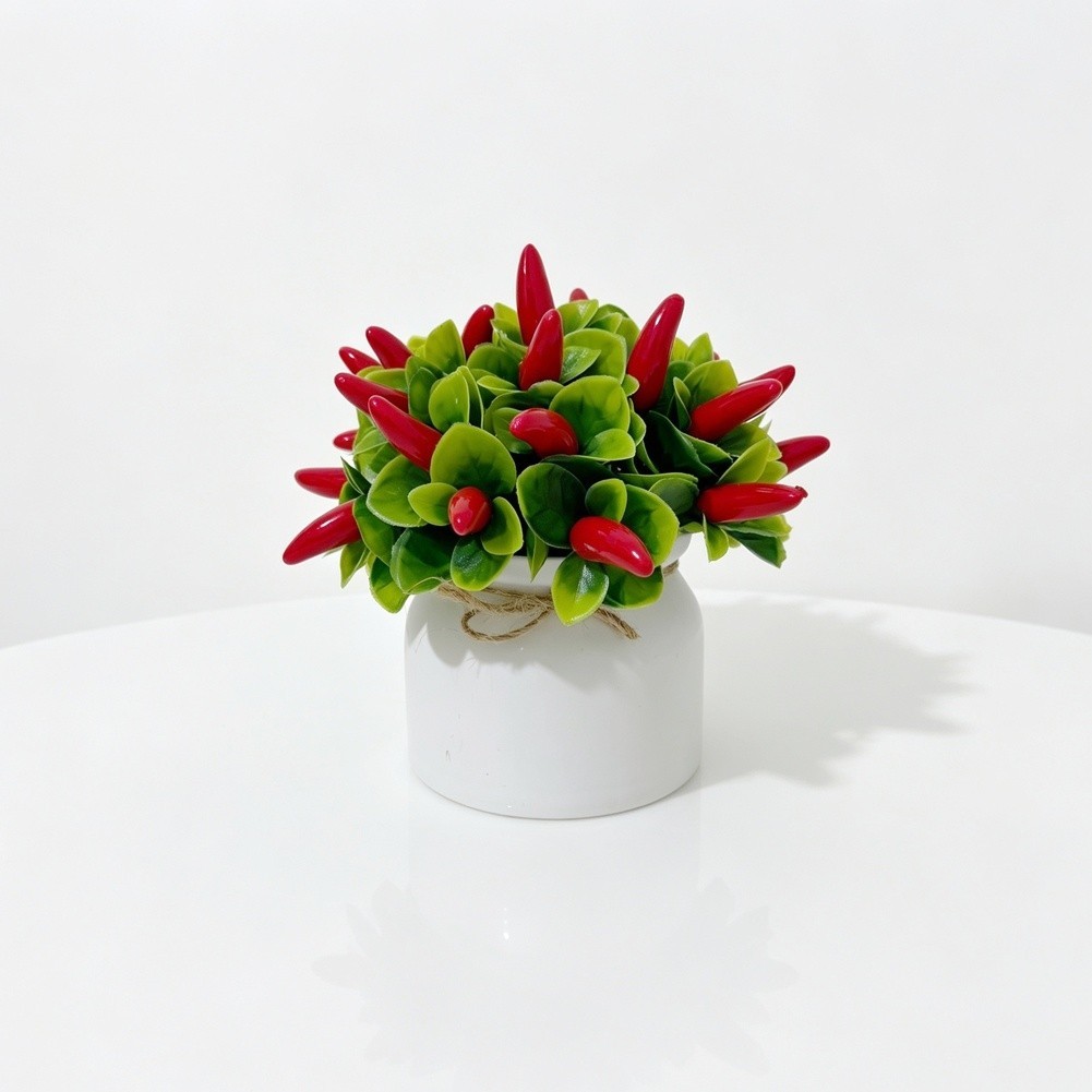 Tabletop Artificial Fruit Bonsai 27 Pcs Potted Plants for Home Office Decor