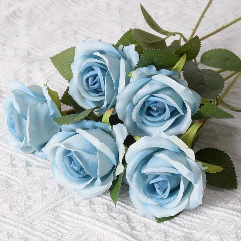 12pcs Realistic Artificial Rose Bouquet for Weddings, Birthdays, and More for Fl