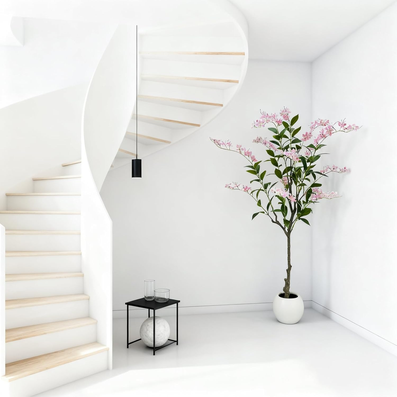 4FT Artificial Jasmine Tree with Pot – Realistic Faux Plant for Home Decor