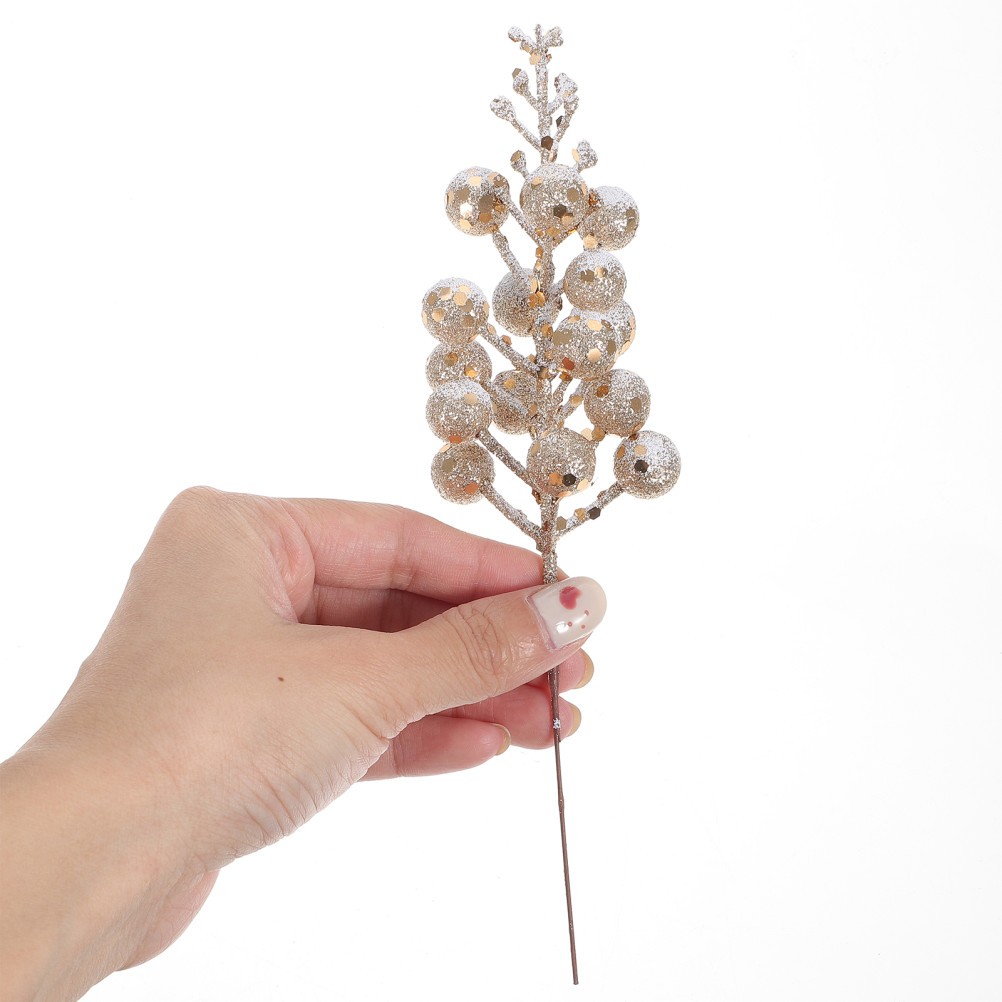 10Pcs Reusable Artificial Berry Stems Multi Color Christmas Tree Picks