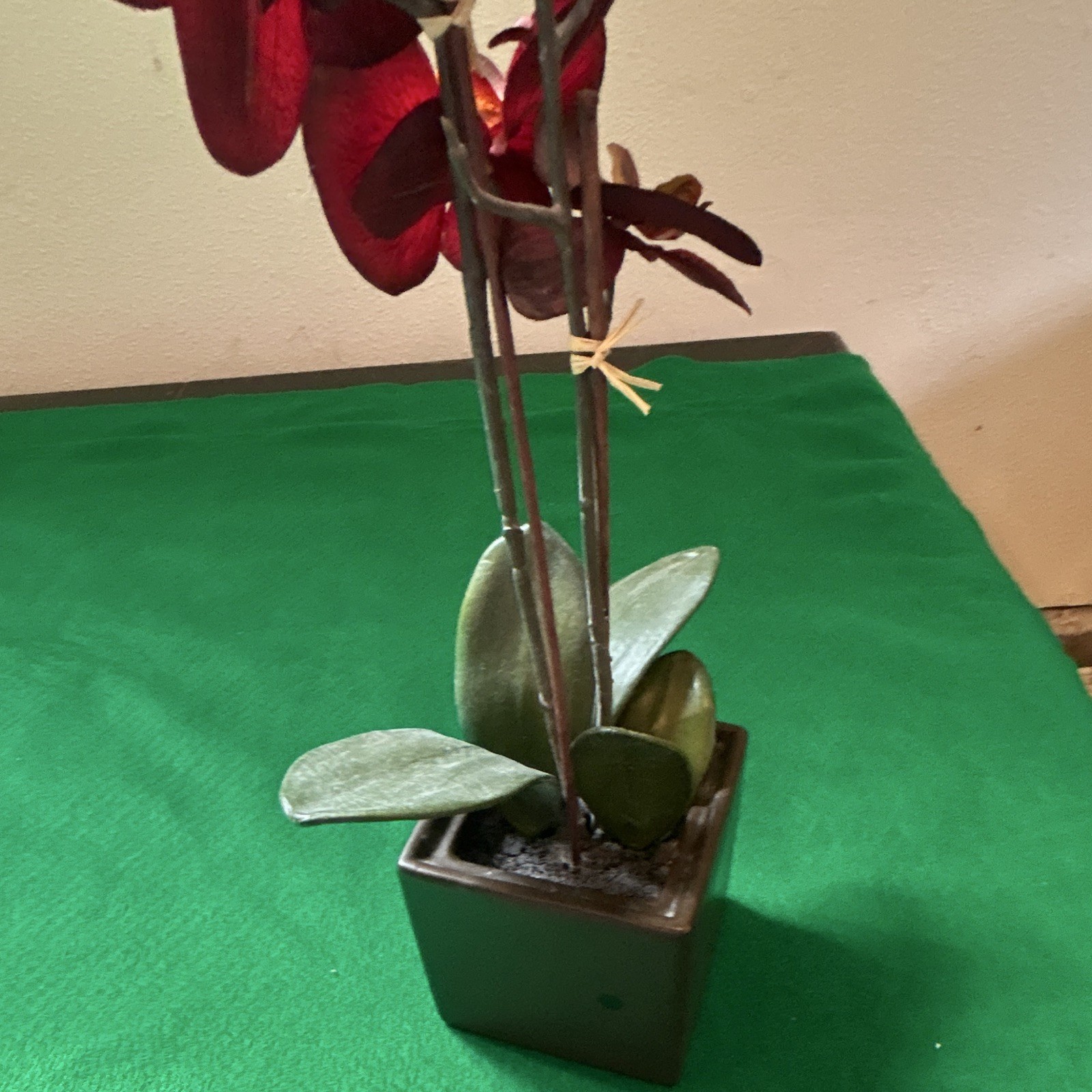 Target Purple Orchid Artificial Arrangement in Black Square Awesome Flower Pot