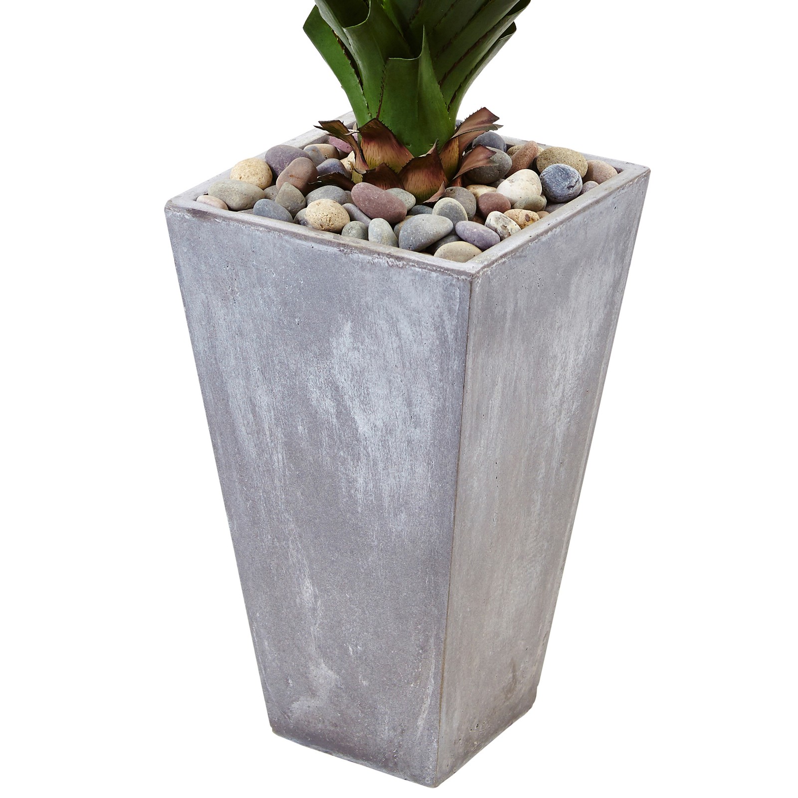Nearly Natural 5 ft H Spiked Artificial Agave in Cement Planter (Indoor/Outdoor)