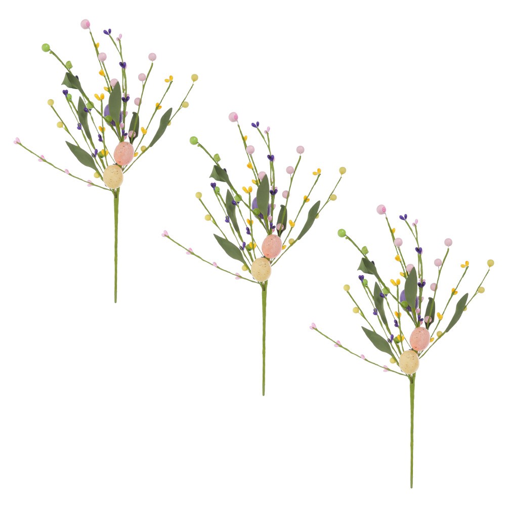 3 PCS Spring Floral Arrangement Artificial Budding Flower Branch
