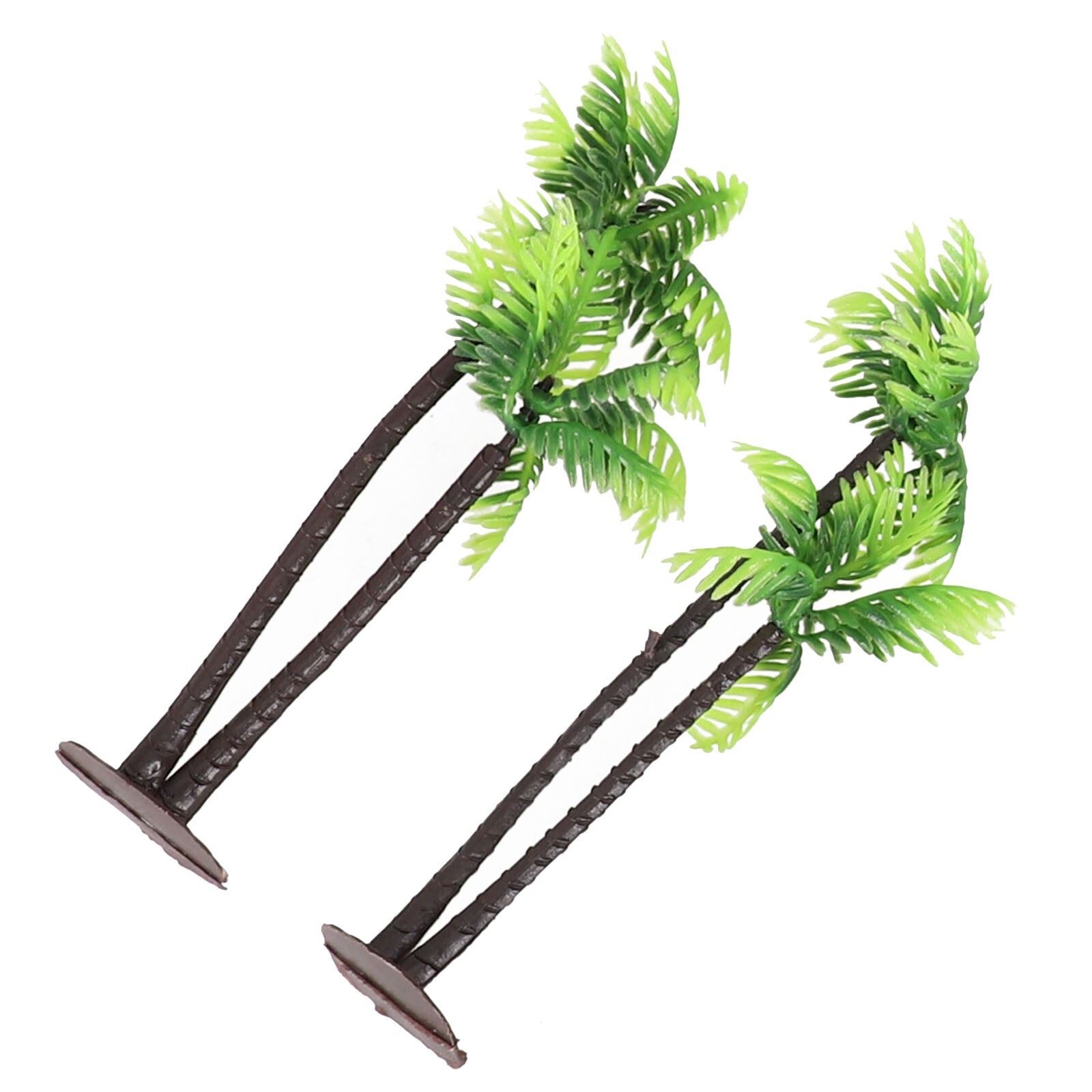 5Pcs Mini Plastic Coconut Palm Tree Plant Craft Landscape Aquarium Decor New