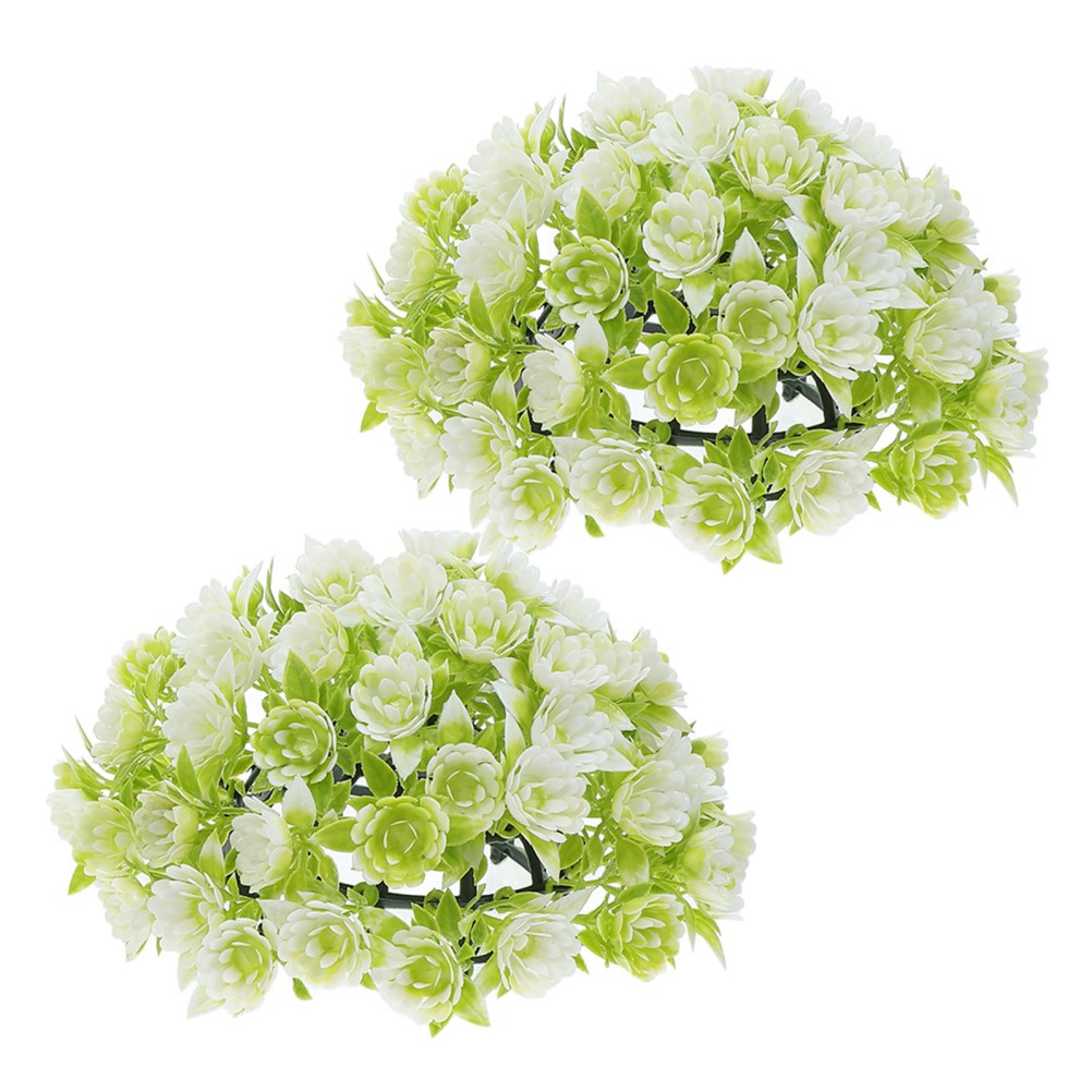 Lightweight White Faux Flower Sphere for Hanging and Table Centerpieces