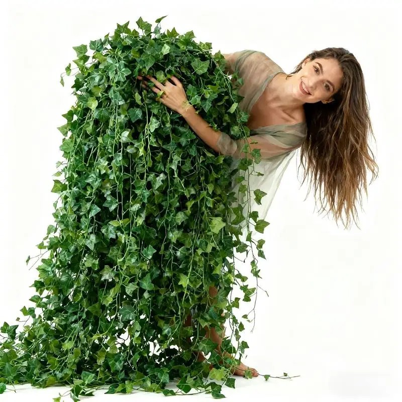 24 PCS Artificial Ivy Vine Garland Fake Hanging Plants Green Leaf Decor_New