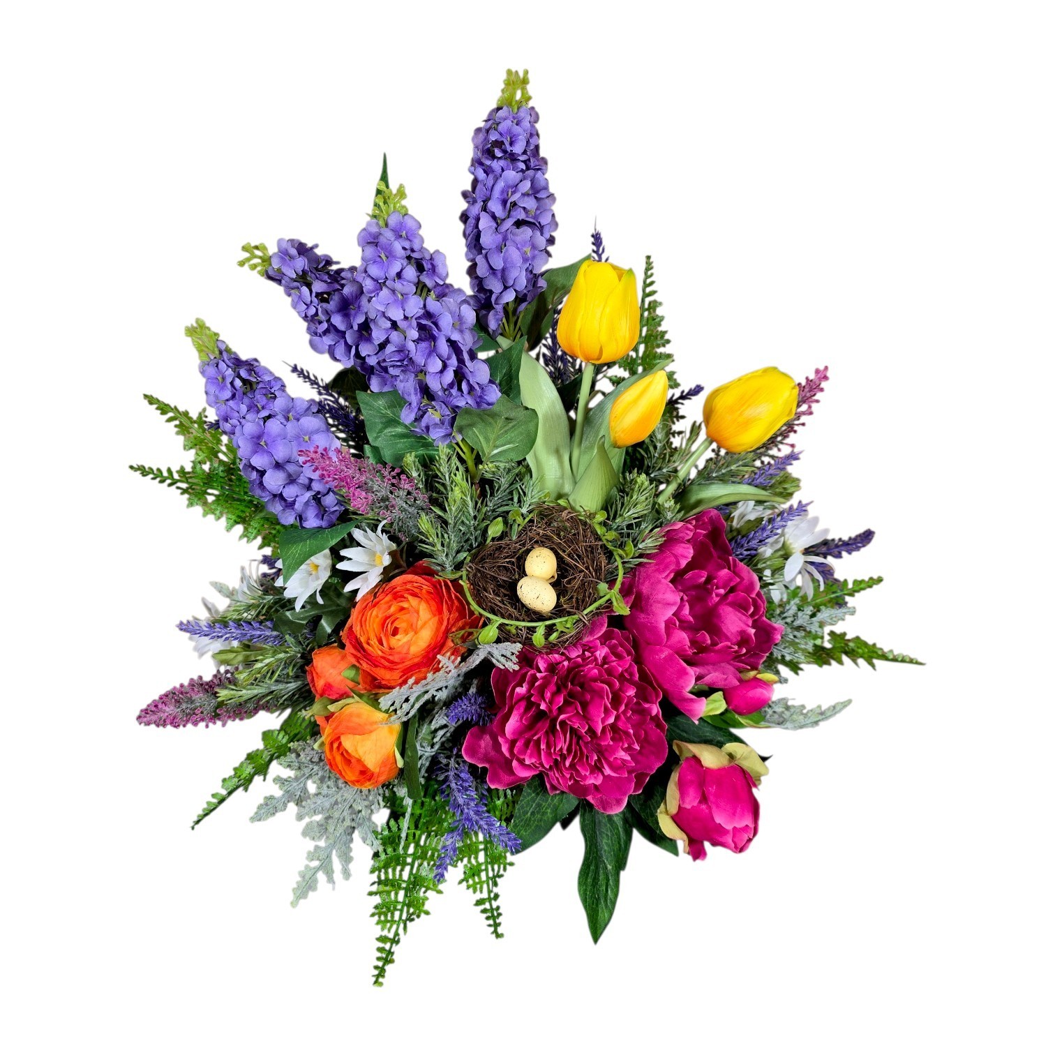 Colorful Spring Artificial Floral Centerpiece