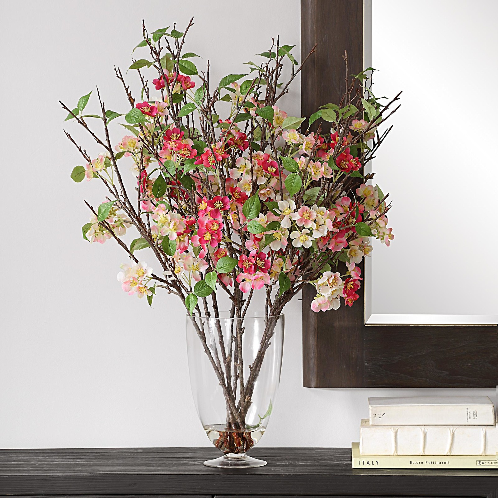 Uttermost 60230 Spring Blooms 35-1/4″ Tall Glass Faux Flora – Clear