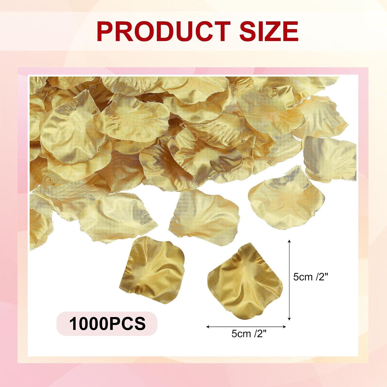 PATIKIL Artificial Rose Petals, 1000Pcs Fake Flowers Silk Petal Decoration Suppl