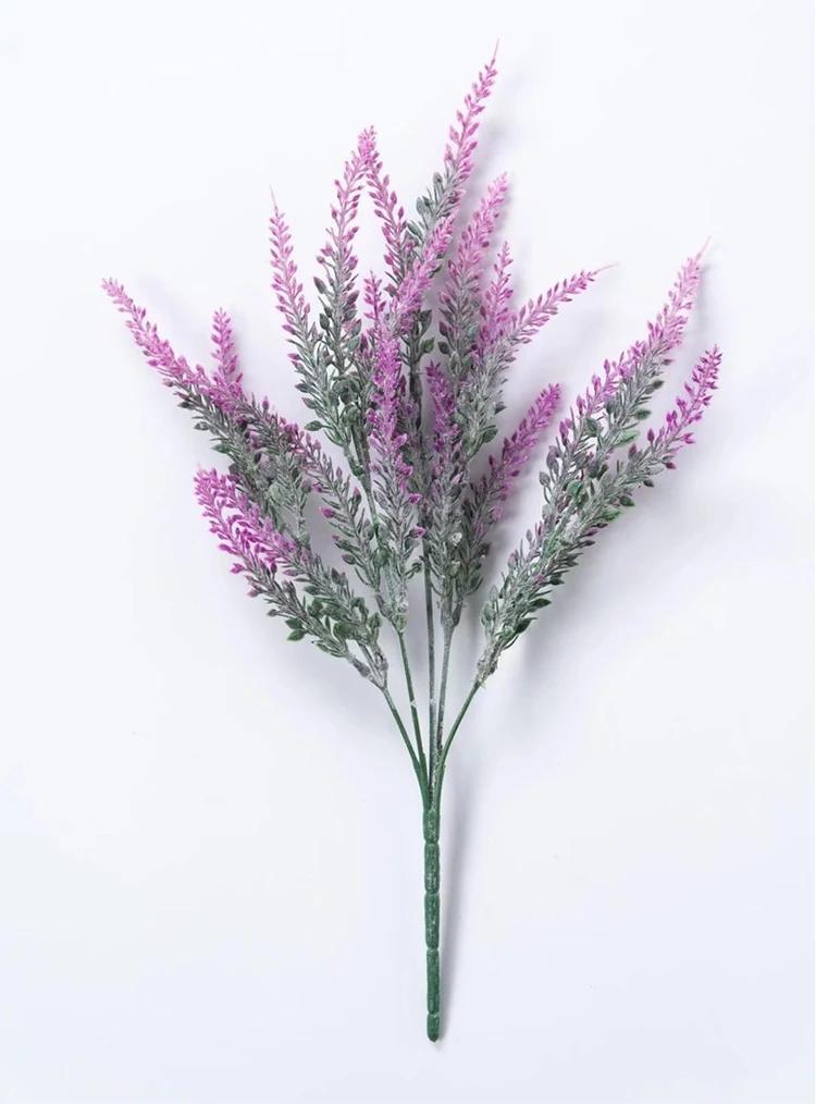 a Bunch of Provence Lavender Plastic Artificial Flowers False Plants Wedding Hom