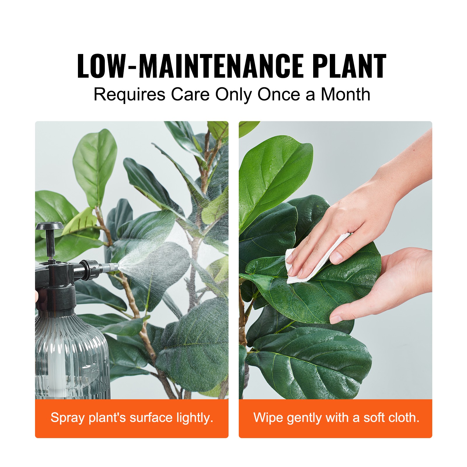 VEVOR 5 FT Artificial Fiddle Leaf Fig Tree Indoor Outdoor Office Corner Decor