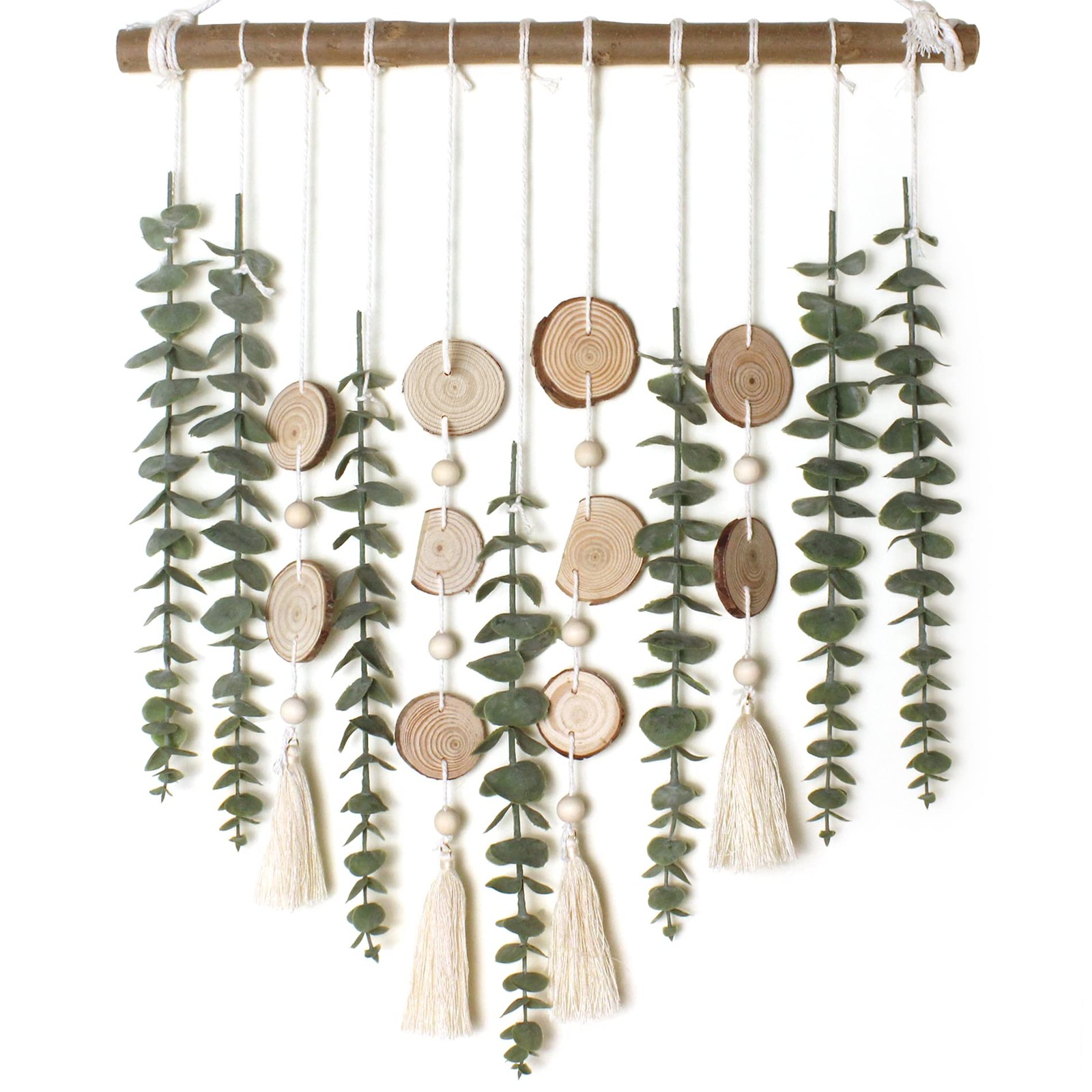 Artificial Eucalyptus Wall Decor Fake Greenery Leaves Stems Wall Hanging Plan…