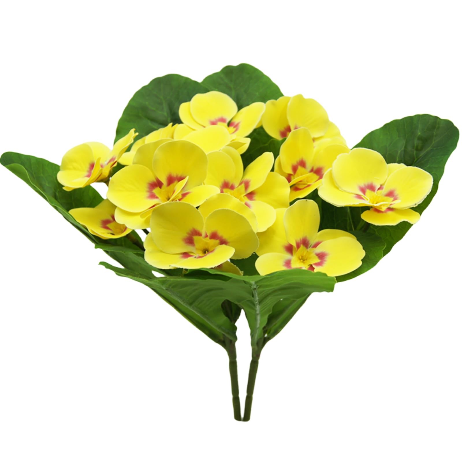 2PCS Artificial Pansy Flowers Spring Floral Arrangement Home Silk Flowers UV …