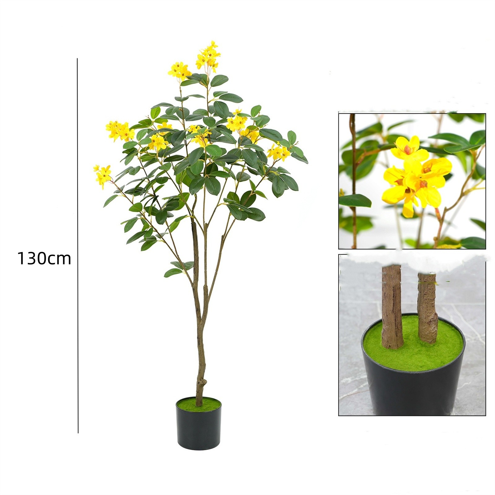 4/5FT Artificial Jasmine Tree Artificial Handmade Trees with Blooming Flowers US