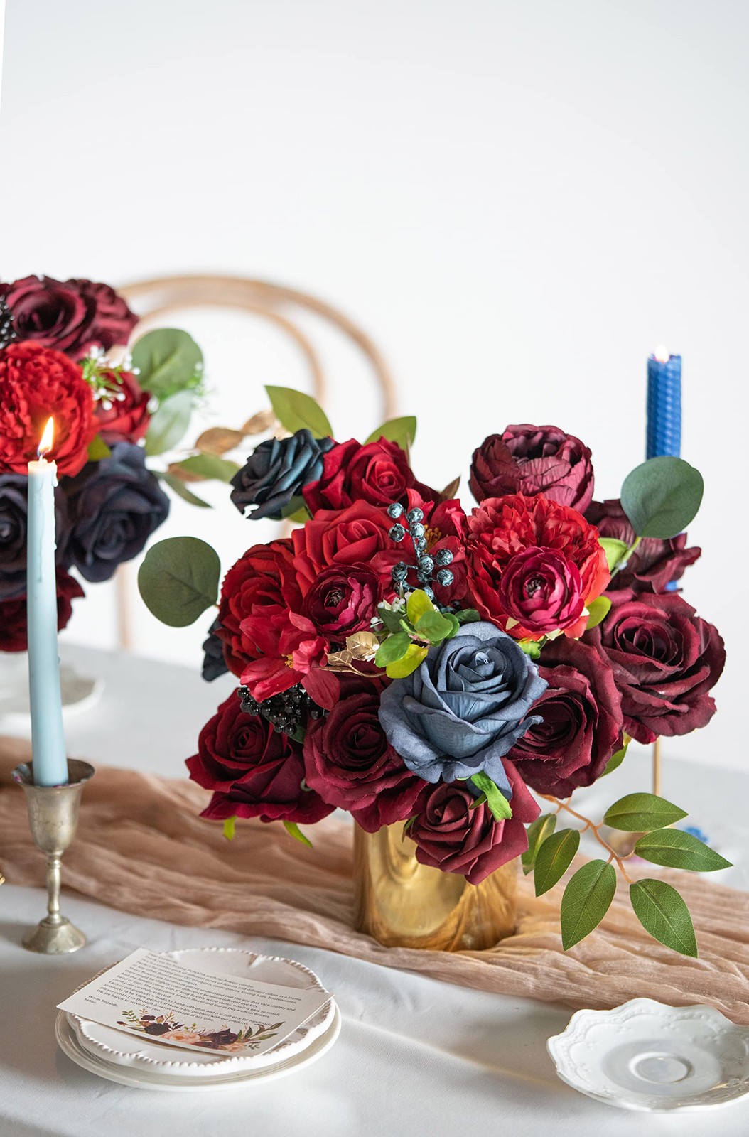 Artificial Flowers Wedding Flowers Combo for Silk Fake Flowers Roses for DIY …