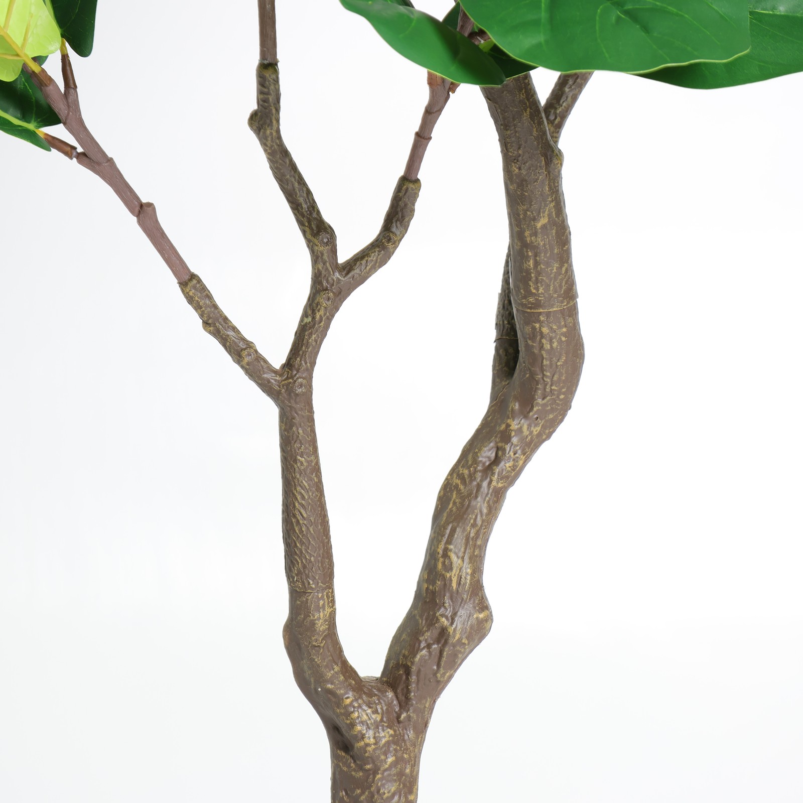 6FT Artificial Fiddle Leaf Fig Tree With Decorative White Pot for Home Office