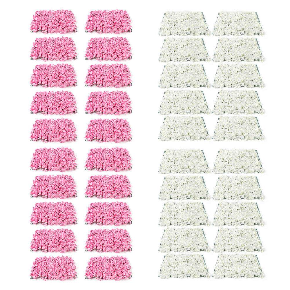 10/20Pcs Artificial Rose Flower Panel Bouquet Wedding Backdrop Floral Home Decor