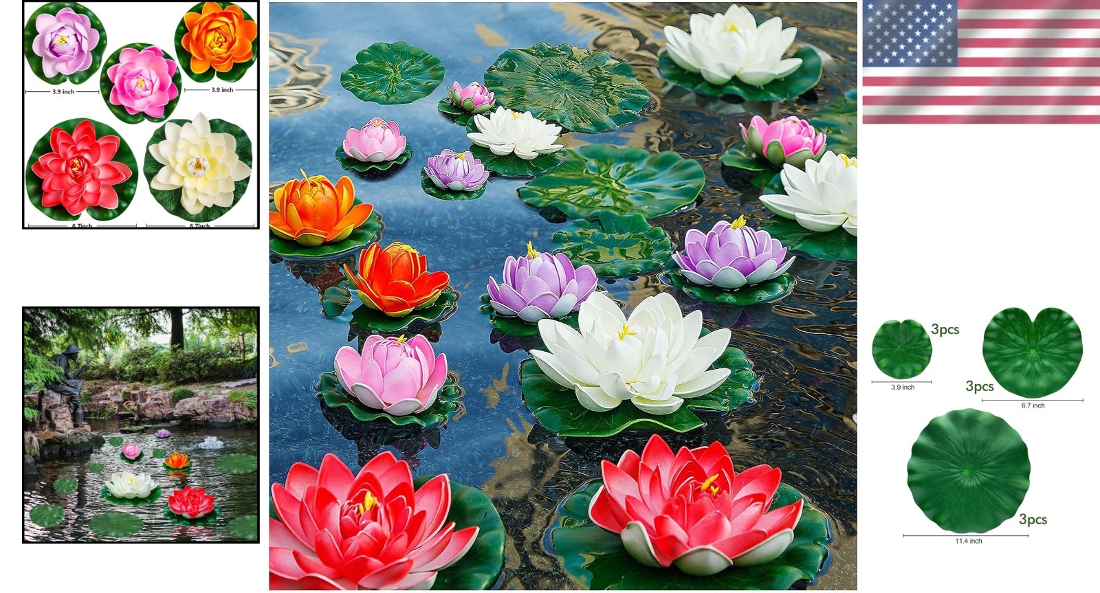 Decorative Floating Lotus Flowers – Perfect for Wedding Venues & Pools, 14PCS