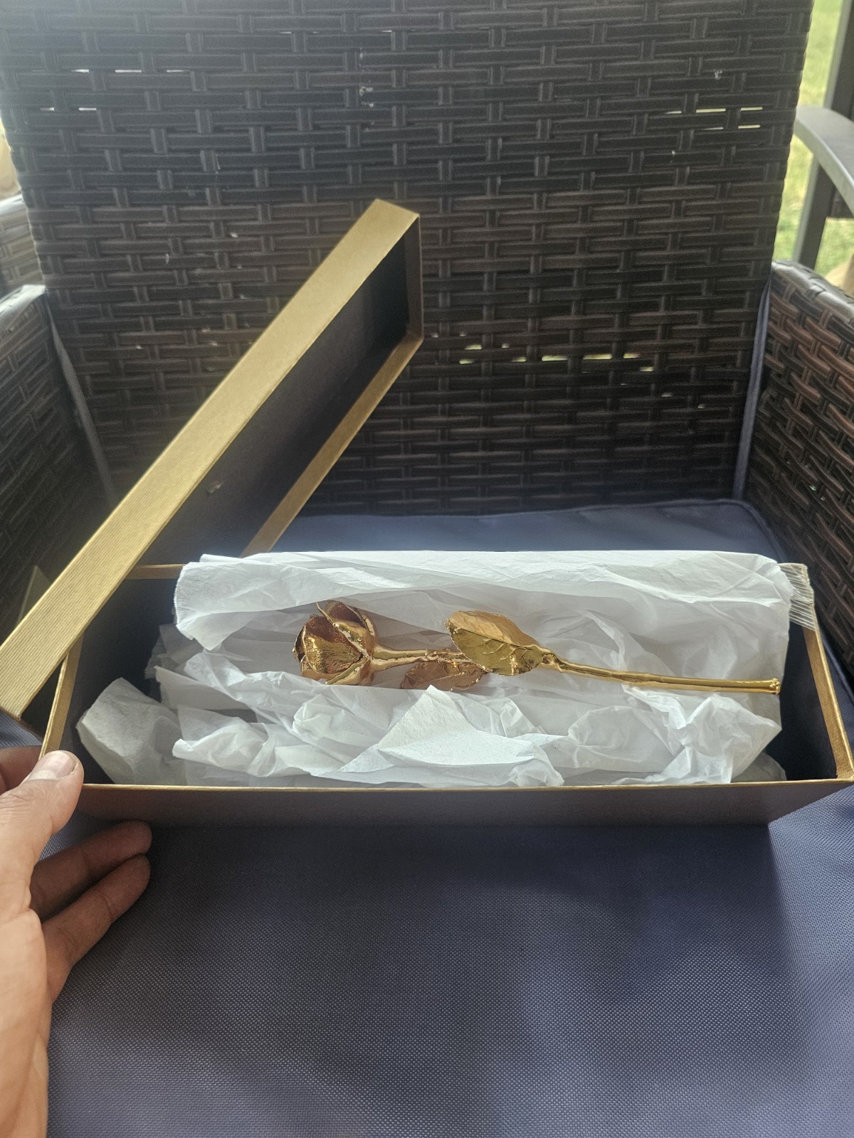 24k Rose Co Rose Cover In 24k Gold Pre Owned Condition