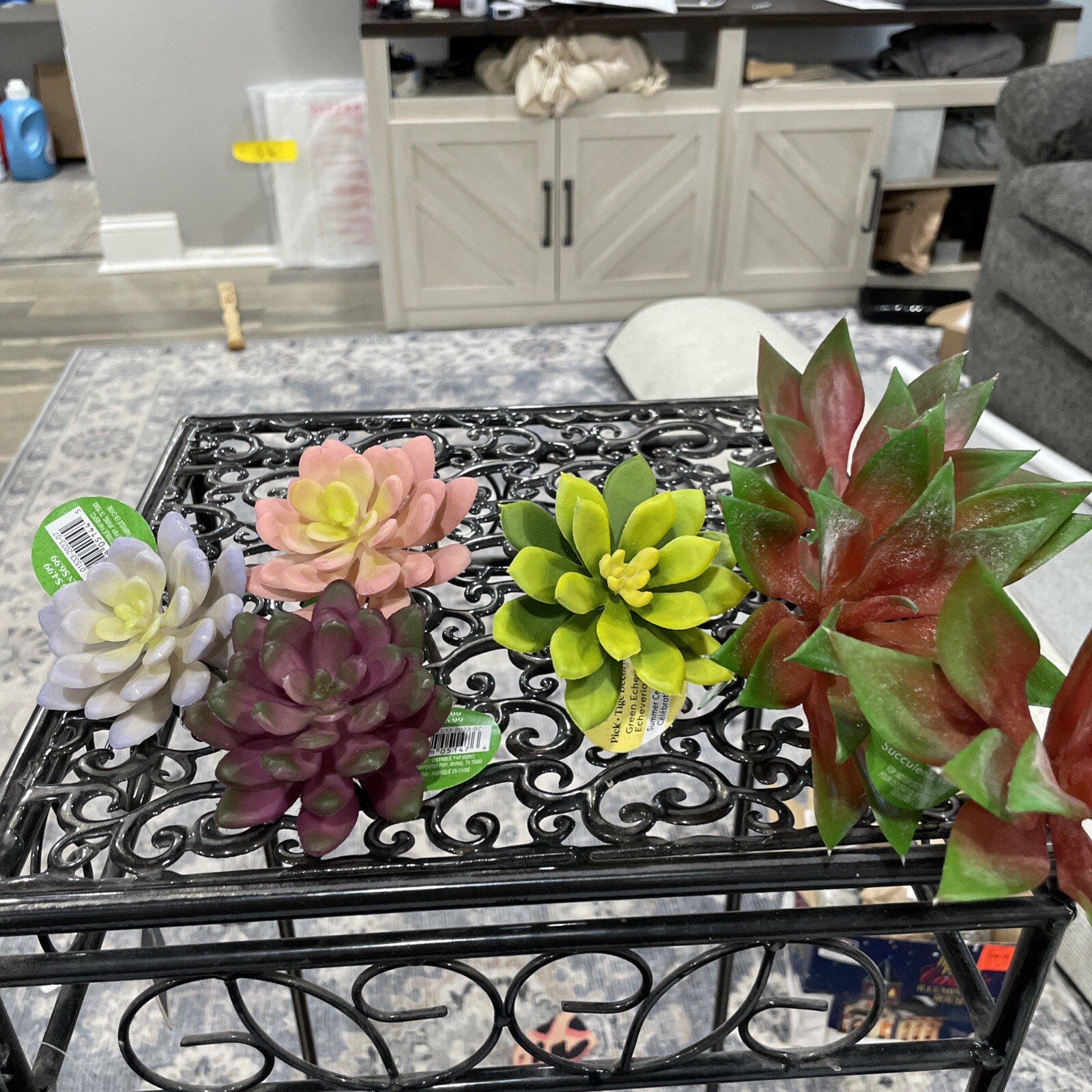 Mixed Lot Of 7 Artificial succulent faux Plant picks|NEW| NWT