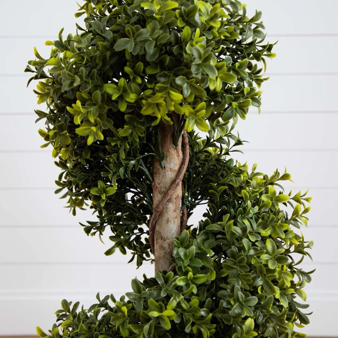 33” UV Boxwood Topiary Spiral Artificial Tree (Indoor/Outdoor)