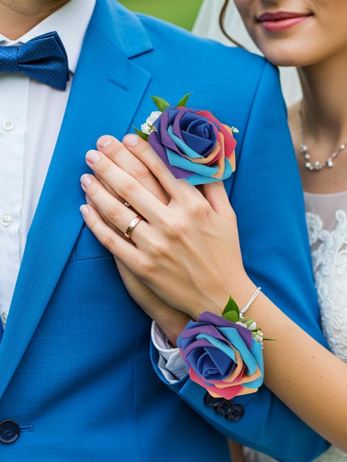 Rainbow Foam Roses – 30PCS Bridal Bouquet Flowers