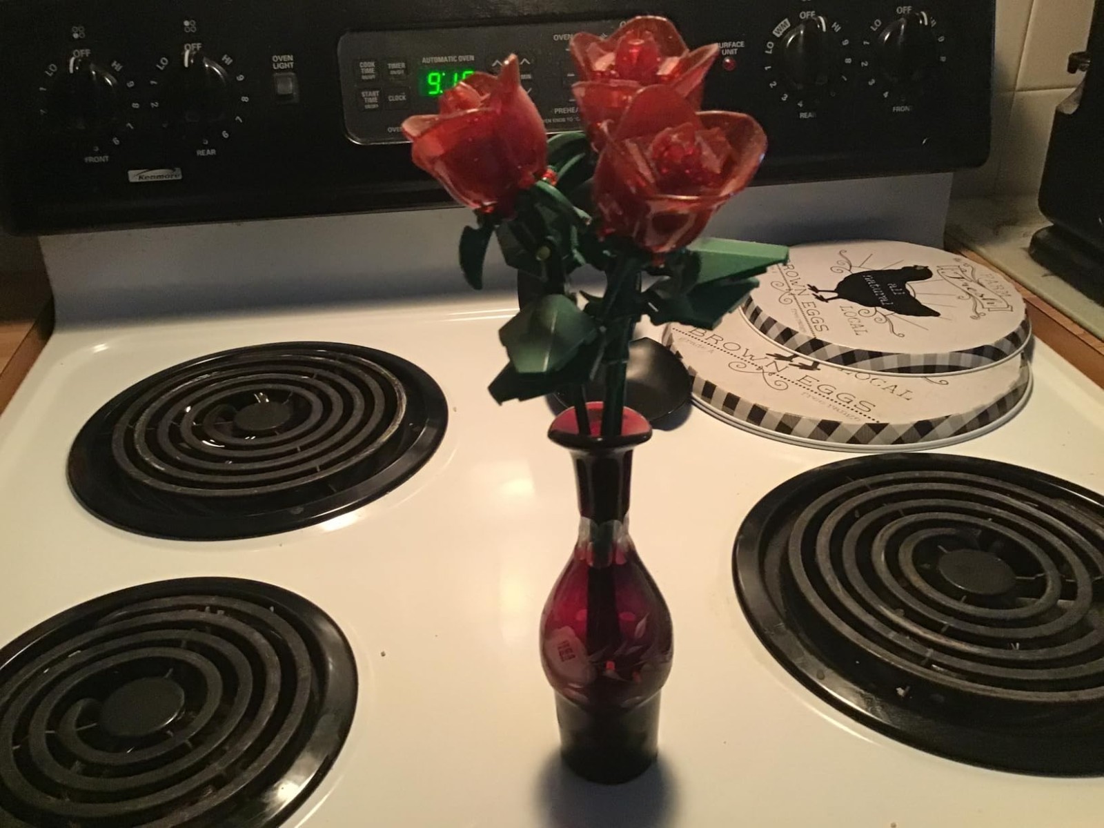 Colorful Rose Building Set – 24 Boxes of 1380pcs for Unique Floral Displays