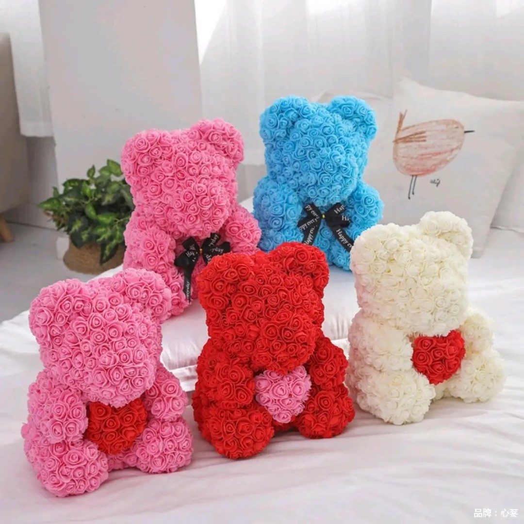40cm Foam Flower PE Rose Bear Heart Bear Thanksgiving Mother’s Day…