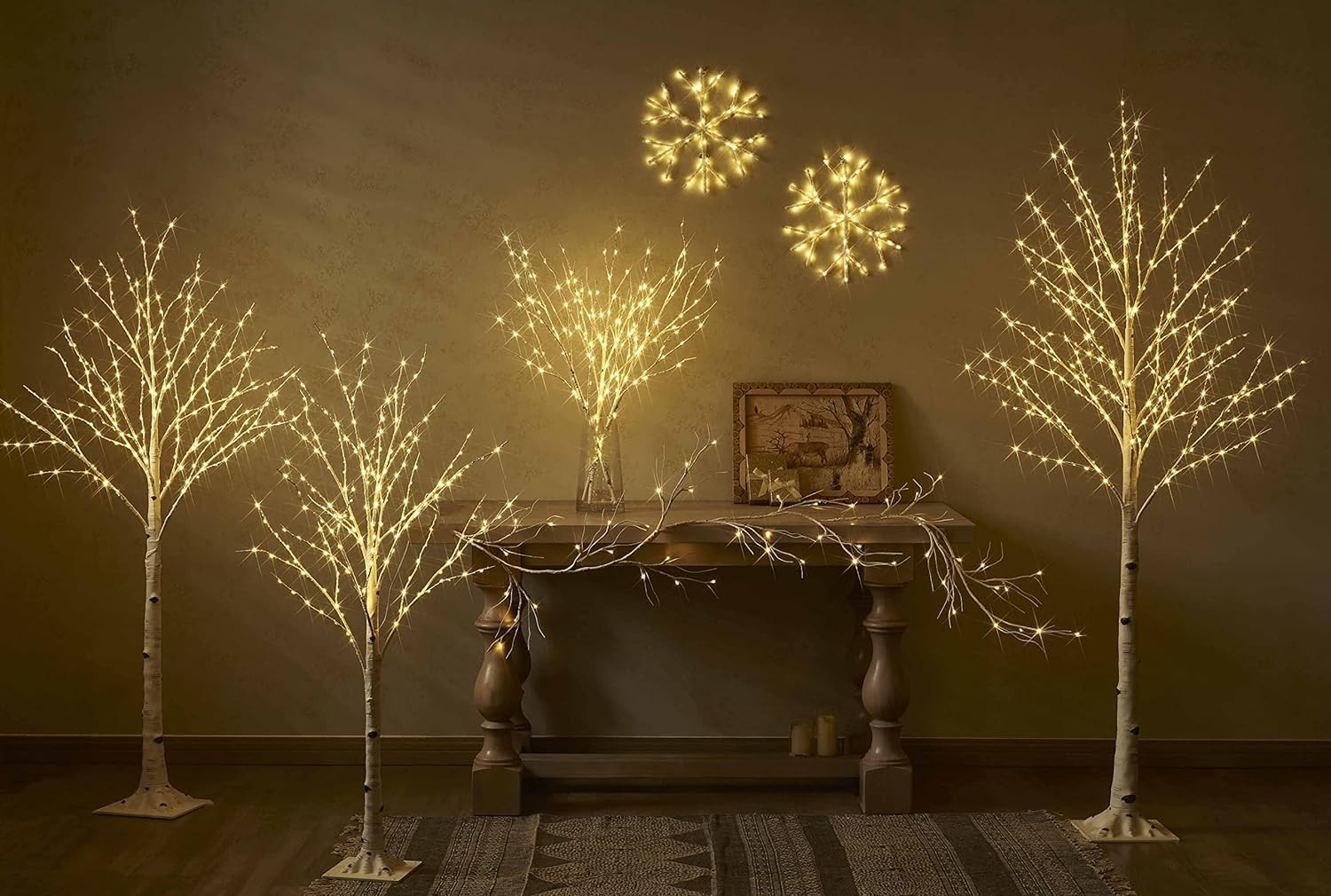 Elegant Lighted Birch Branches with 100 LED Lights – Perfect for Any Occasion