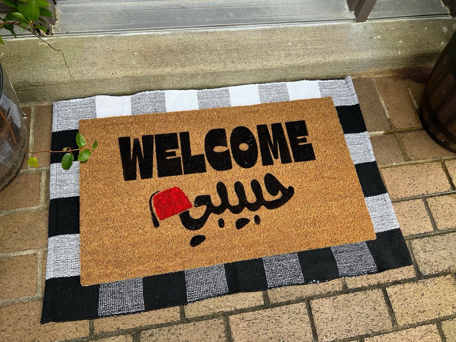 Ahlan Wa Sahlan, Arabic calligraphy ,outdoor Housewarming Gift | Wedding Gift