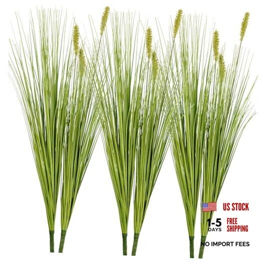 Artificial PlantsPCS 27“ Fake Tall Onion Grass Faux 6 Onion Grass+dog Tail
