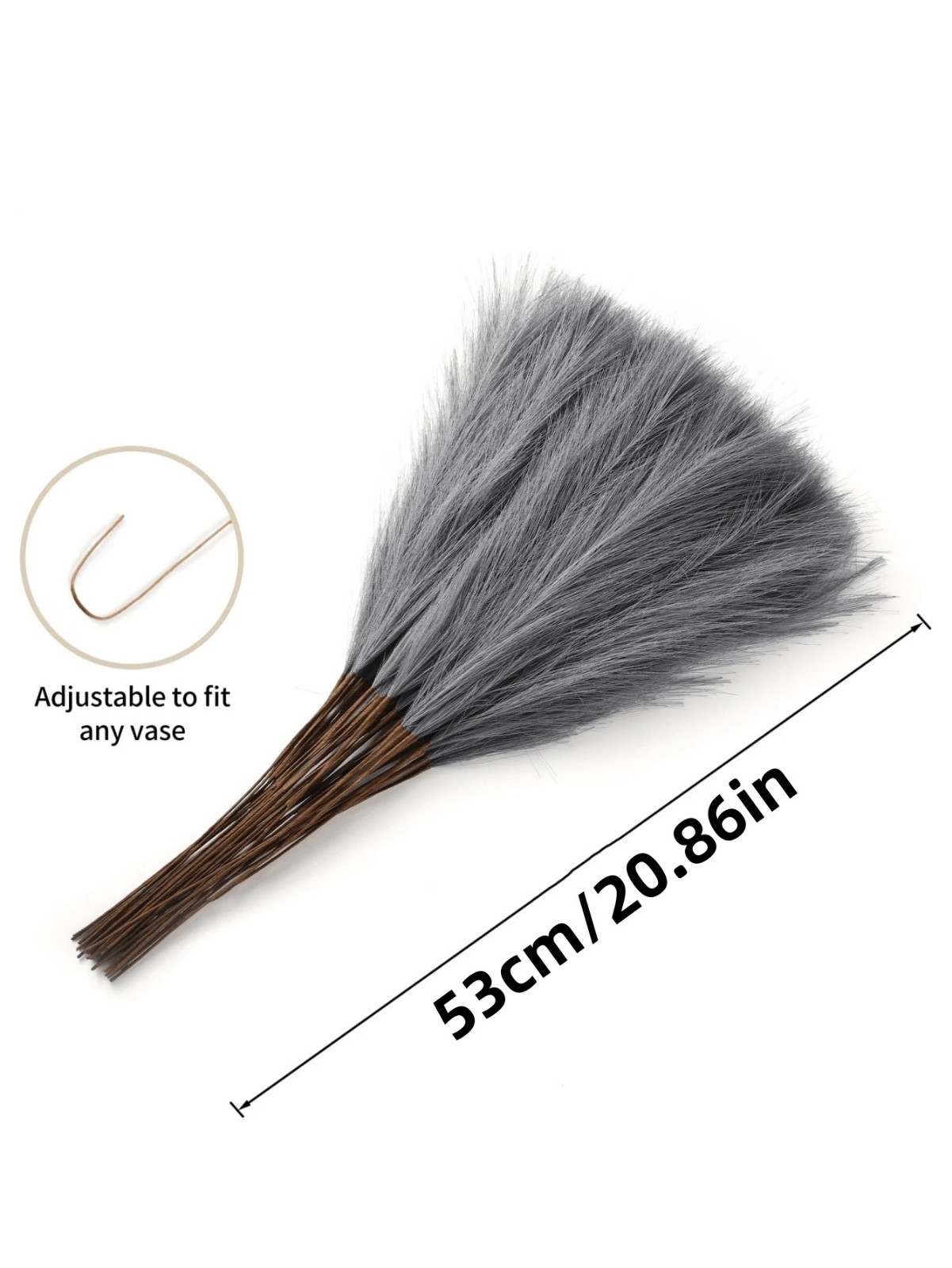 Artificial Pampas Grass Boho Vase Filler Wedding Home Room Decor Faux Plant