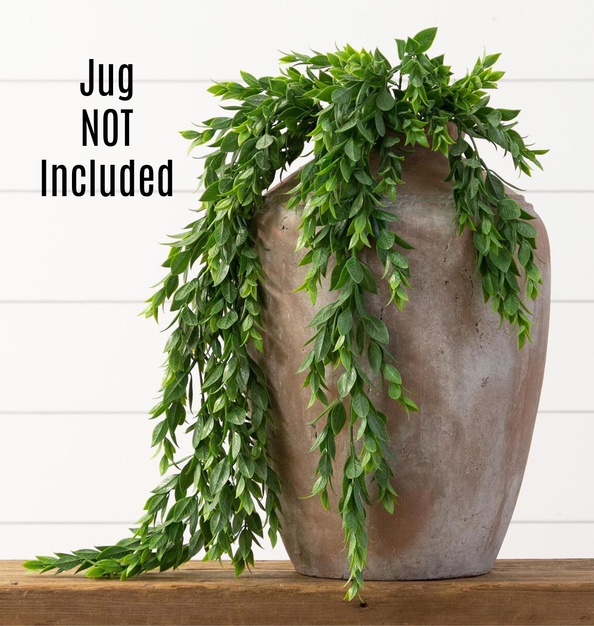 New Cottage Farmhouse GREEN SUCCULENT LEAVES TEARDROP Hanging Vines Bush
