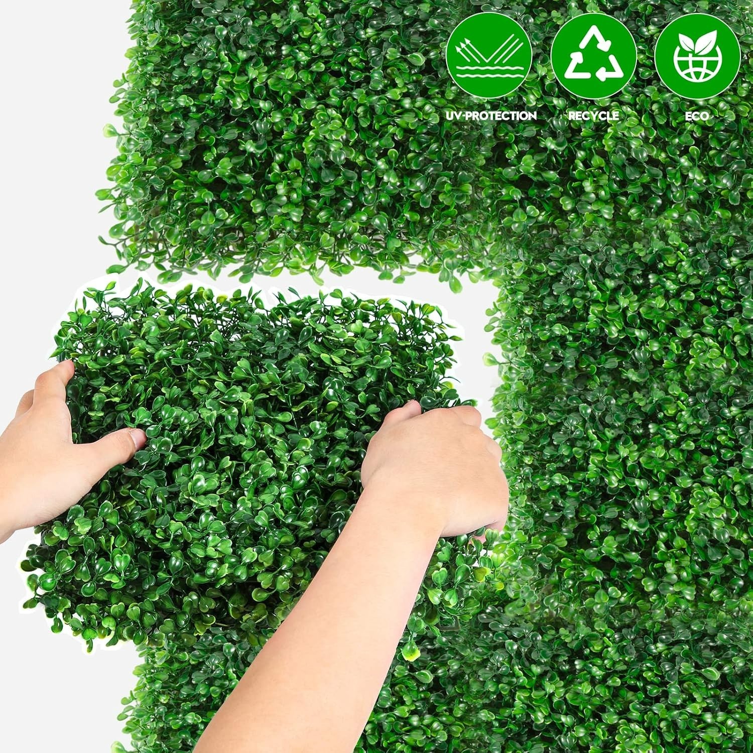 Versatile Artificial Boxwood Hedges – 12 Panels for Privacy & Aesthetic Appeal