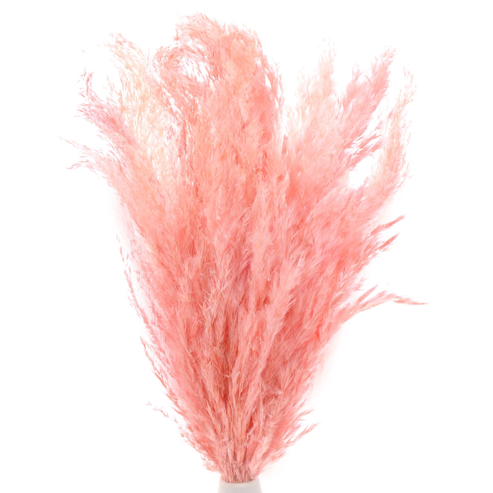 10-Pack Faux Pampas Grass 18 Inch for Home Decor/Wedding [Pink]
