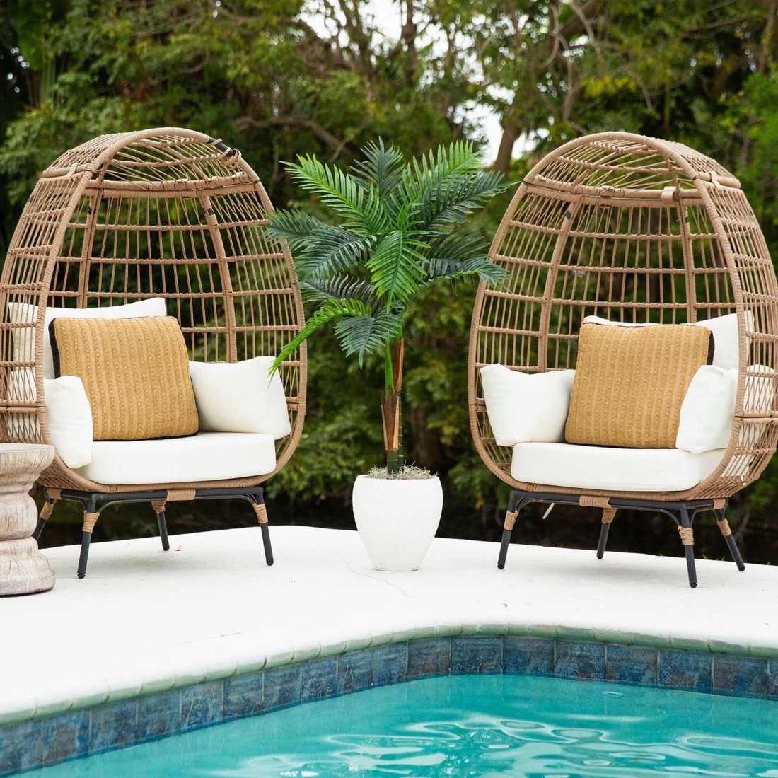 4′ UV Resistant Artificial Double Robellini Palm Tree (Indoor/Outdoor)