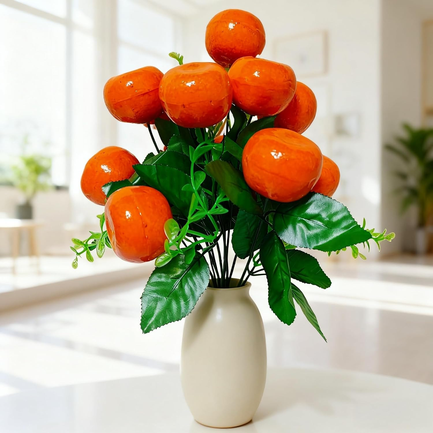 Happy Sukkot Decorations Artificial Orange Tree Plants Fake Simulation Greenery