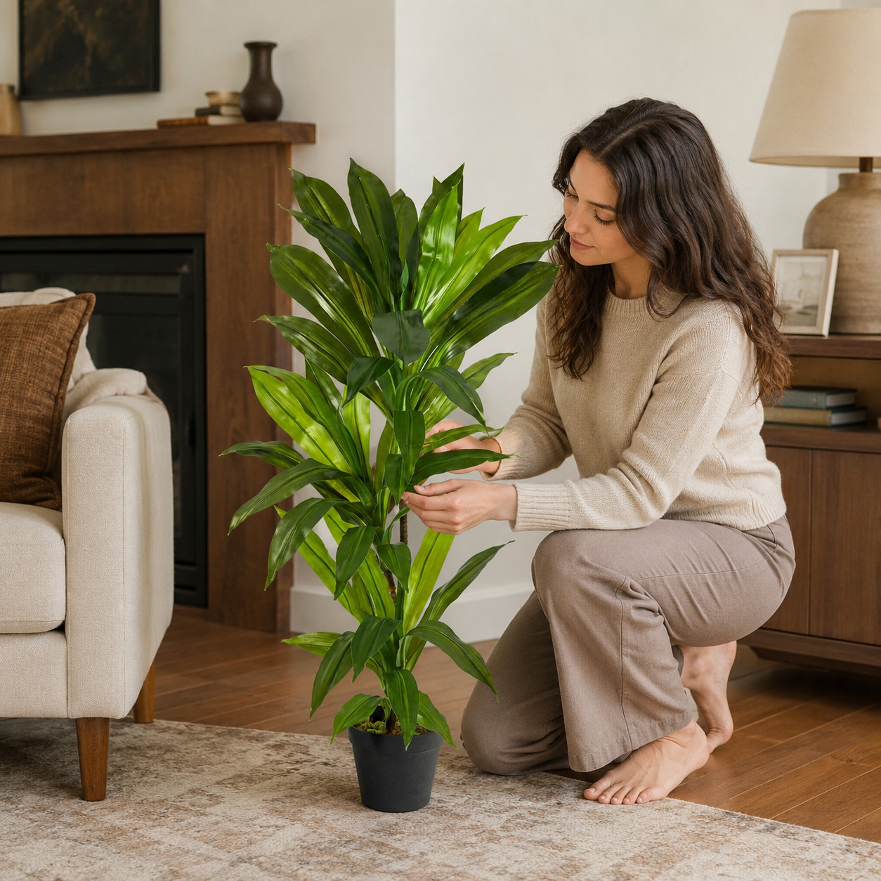 3′ Dracaena Artificial Plant (Real Touch)