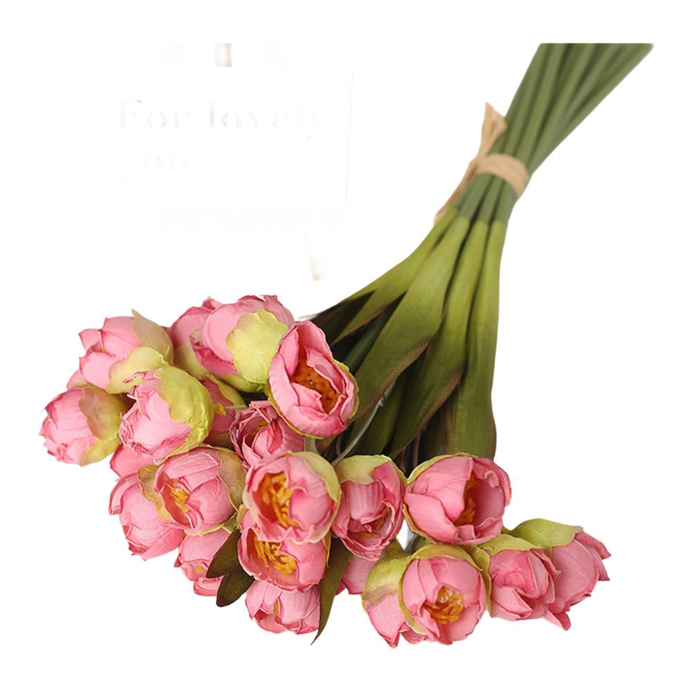 Realistic Lily of the Valley Silk Flowers Bouquet for Wedding Home Decoration