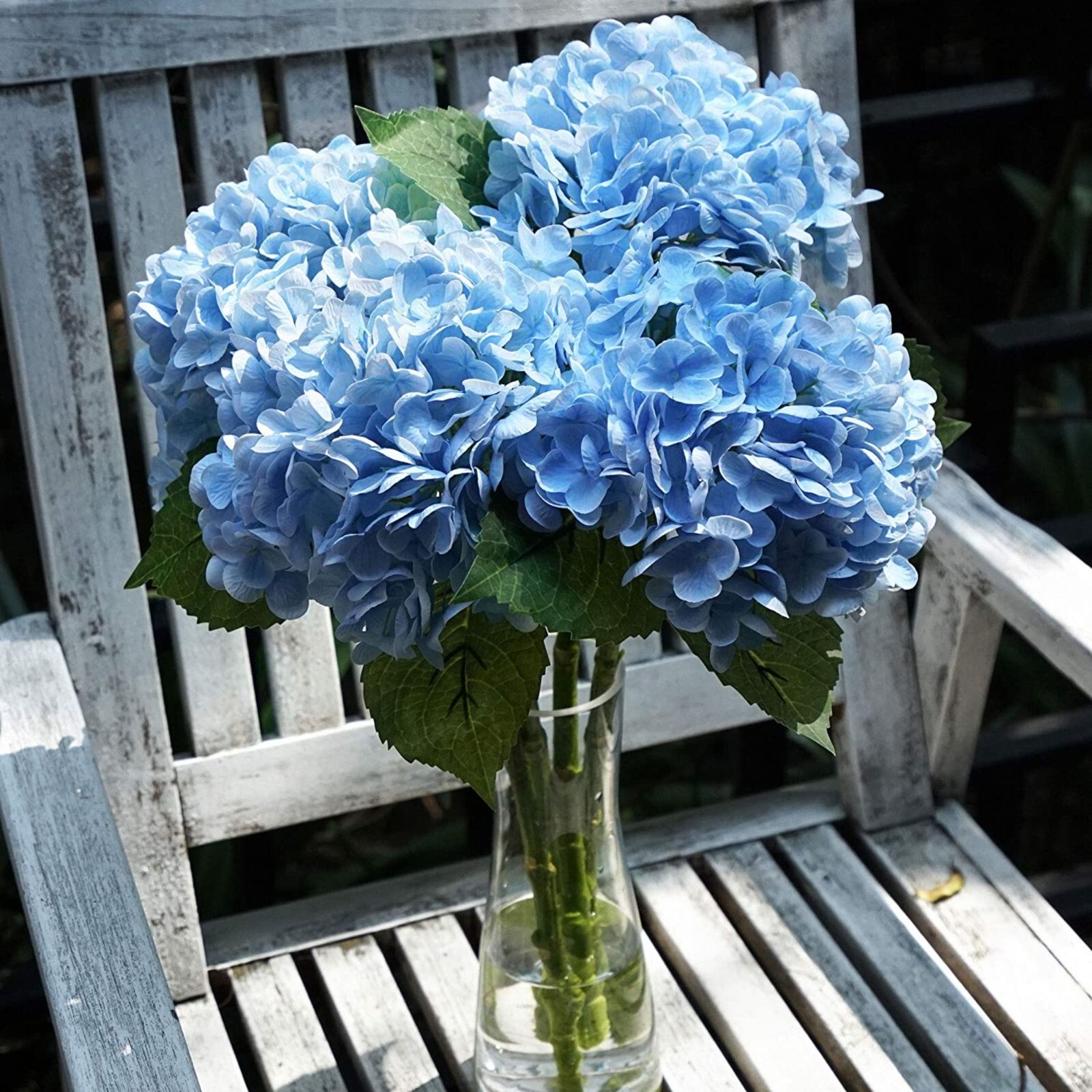 3pcs 25in Artificial Realistic Hydrangea Flowers 3D Real Touch 25in Extra Long