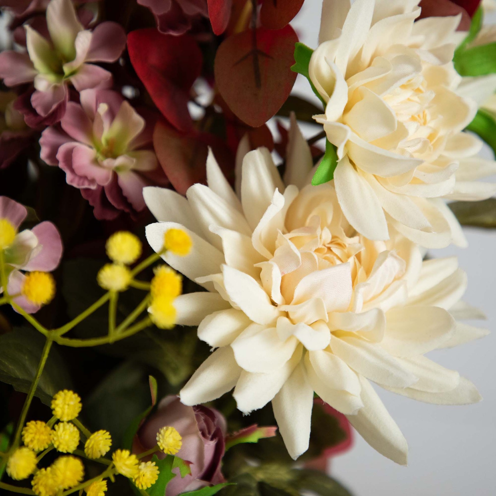 Nearly Natural 25″ Mixed Flower Arrangement in Ceramic Vase in Multi-Color
