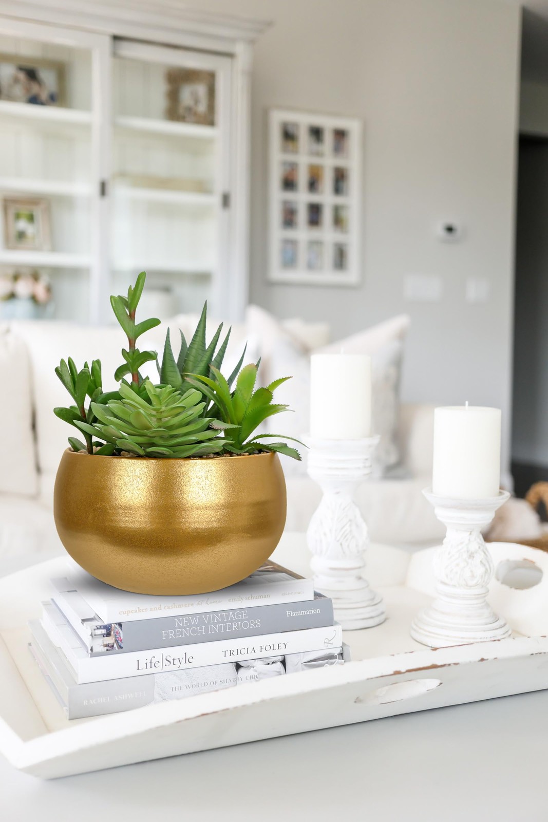 Fake Plants Artificial Succulents in Pots Faux Succulent Arrangement Potted P…