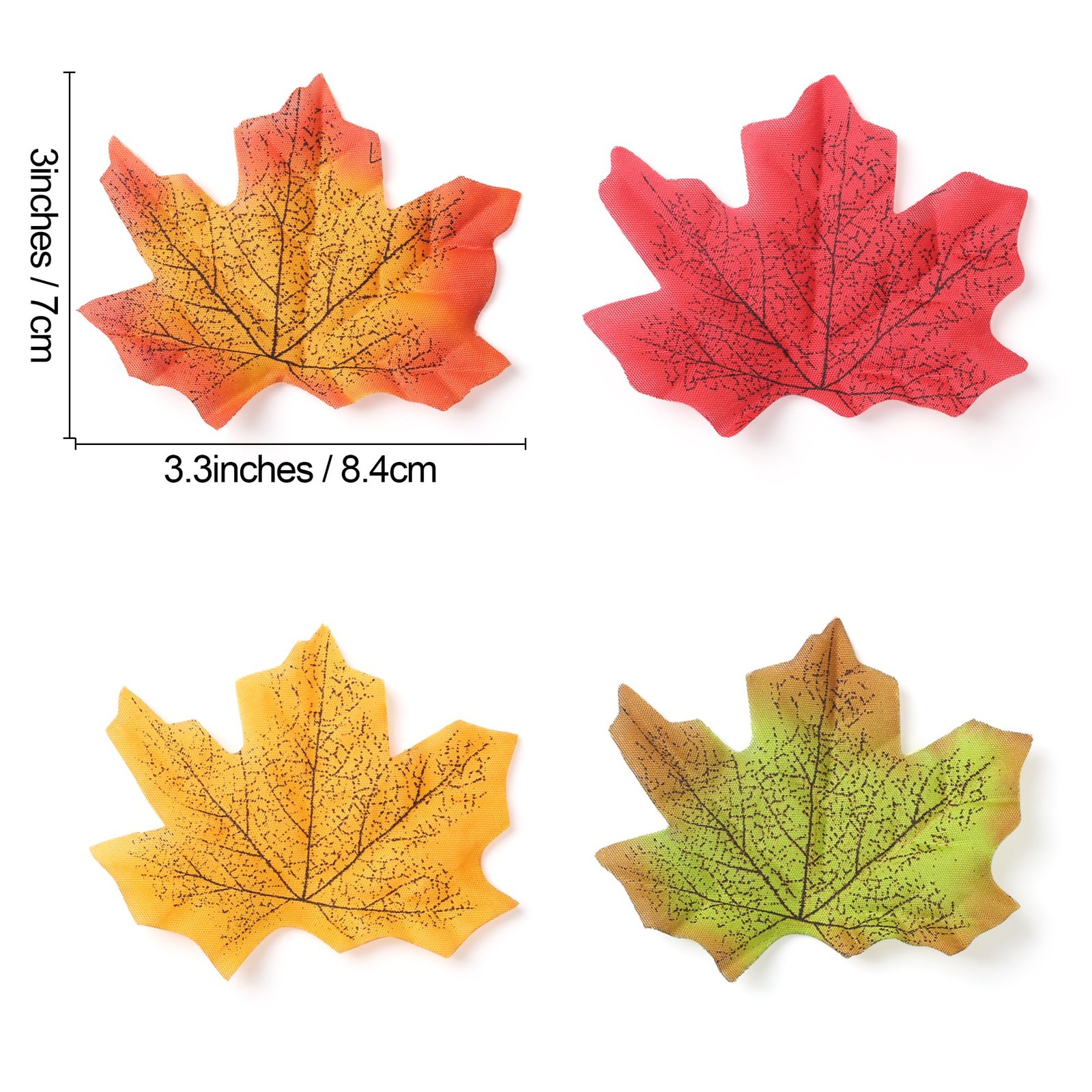 400PC Fake Fall Leaves Autumn Fall Decor for Home Maple Leaf for Wedding Part…