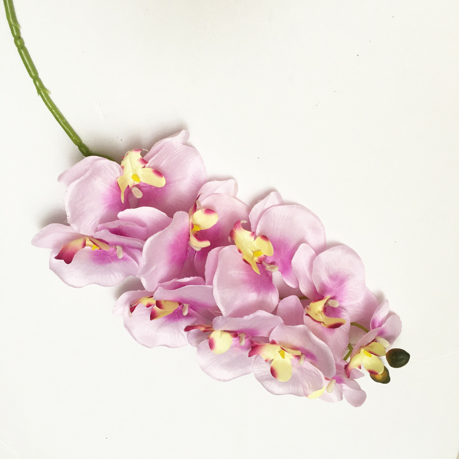 6 PCS Light PINK Orchid Phalaenopsis Artificial Realistic Silk Flowers 36 in
